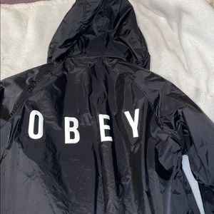 OBEY rain jacket